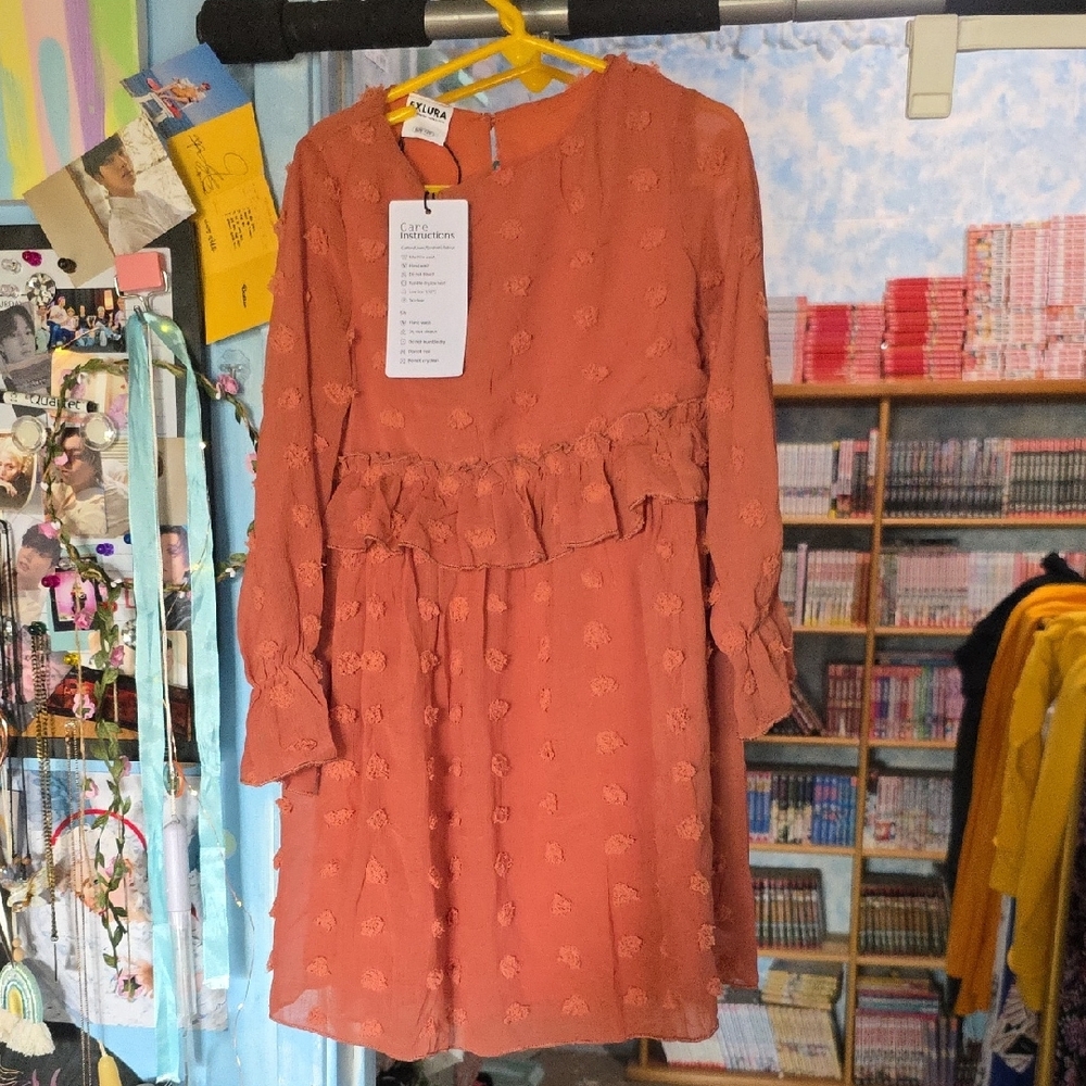 Gal Meets Glam Kids Formal Dress in Rust